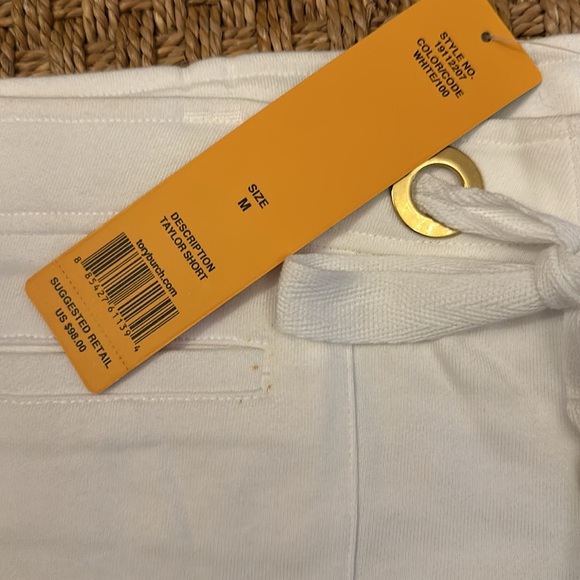 Brand New NWT Tory Burch drawstring cotton shorts - Picture 2 of 4